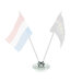 PIED CHROME - POUR 2 DRAPEAUX