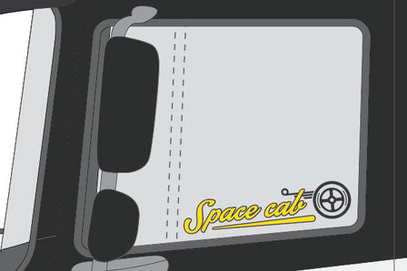 space cab windowsticker