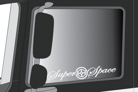 windowsticker DAF - Super space cab