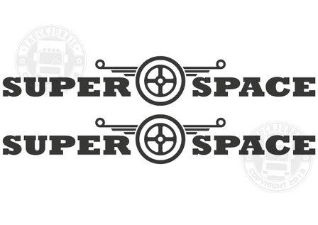 SUPER SPACE DAF STICKER VRACHTWAGEN
