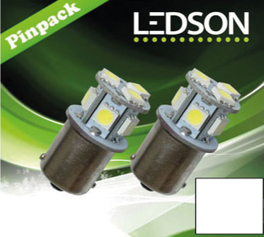Ledson ampoule LED BA15s R5W orange 24v
