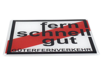 FERN SCHNELL GUT - 3D DELUXE FULL PRINT AUTOCOLLANT