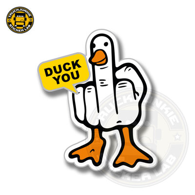 Duck you - Full print sticker