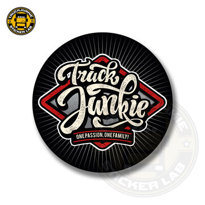 Truckjunkie - Red Wyber - Autocollant imprim&eacute; complet