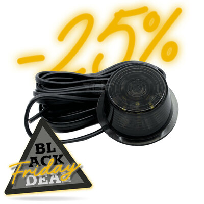 GYLLE - BLACK LINE - LED BROADSIDE LAMP - ROUGE | SMOKE