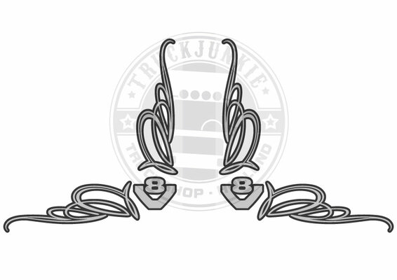 V8 - AUTOCOLLANT DE FEN&Ecirc;TRE - AU COIN - 2 COULEURS