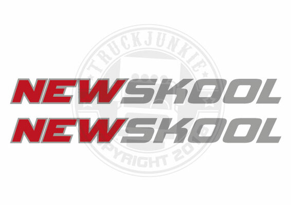 NEWSKOOL STICKER RAAM VRACHTWAGEN