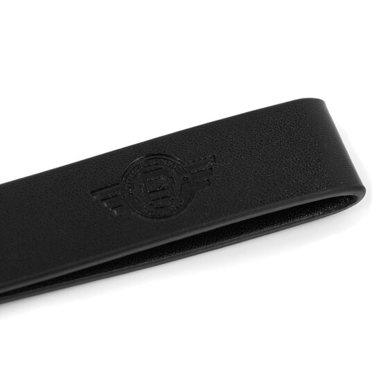 TRUCKJUNKIE SCHL&Uuml;SSELANH&Auml;NGER MIT GEGRAVIERTEM LOGO - SCHWARZ