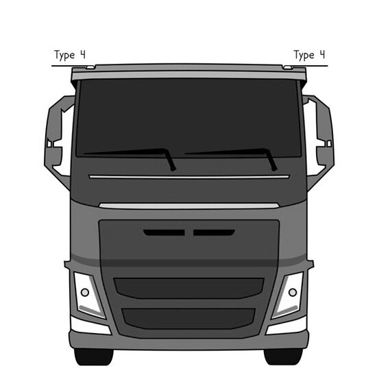LAMPE SUP&Eacute;RIEURE VOLVO 2012 &ndash; TYPE 3 &ndash; SET