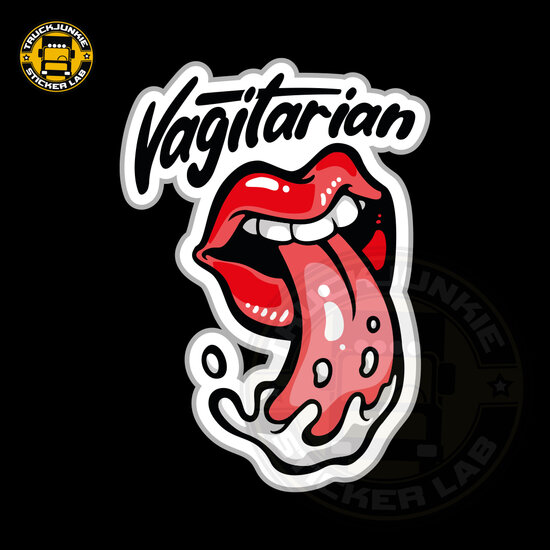 Vagitarian - Autocollant imprim&eacute; complet