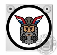 VIKING WARRIOR - LIGHTBOX DELUXE - PLAQUE AVANT L&Acirc;CHE