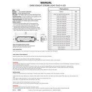 STRANDS - DARK KNIGHT STROBE LIGHT 6-LED - DUAL COLOR - MANUAL