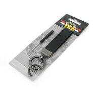 TRUCKJUNKIE KEYCHAIN WITH ENGRAVED LOGO - BLACK