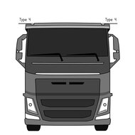 LAMPE SUP&Eacute;RIEURE VOLVO 2012 &ndash; TYPE 3 &ndash; SET