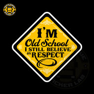 I&#039;m old skool - Autocollant enti&egrave;rement imprim&eacute;