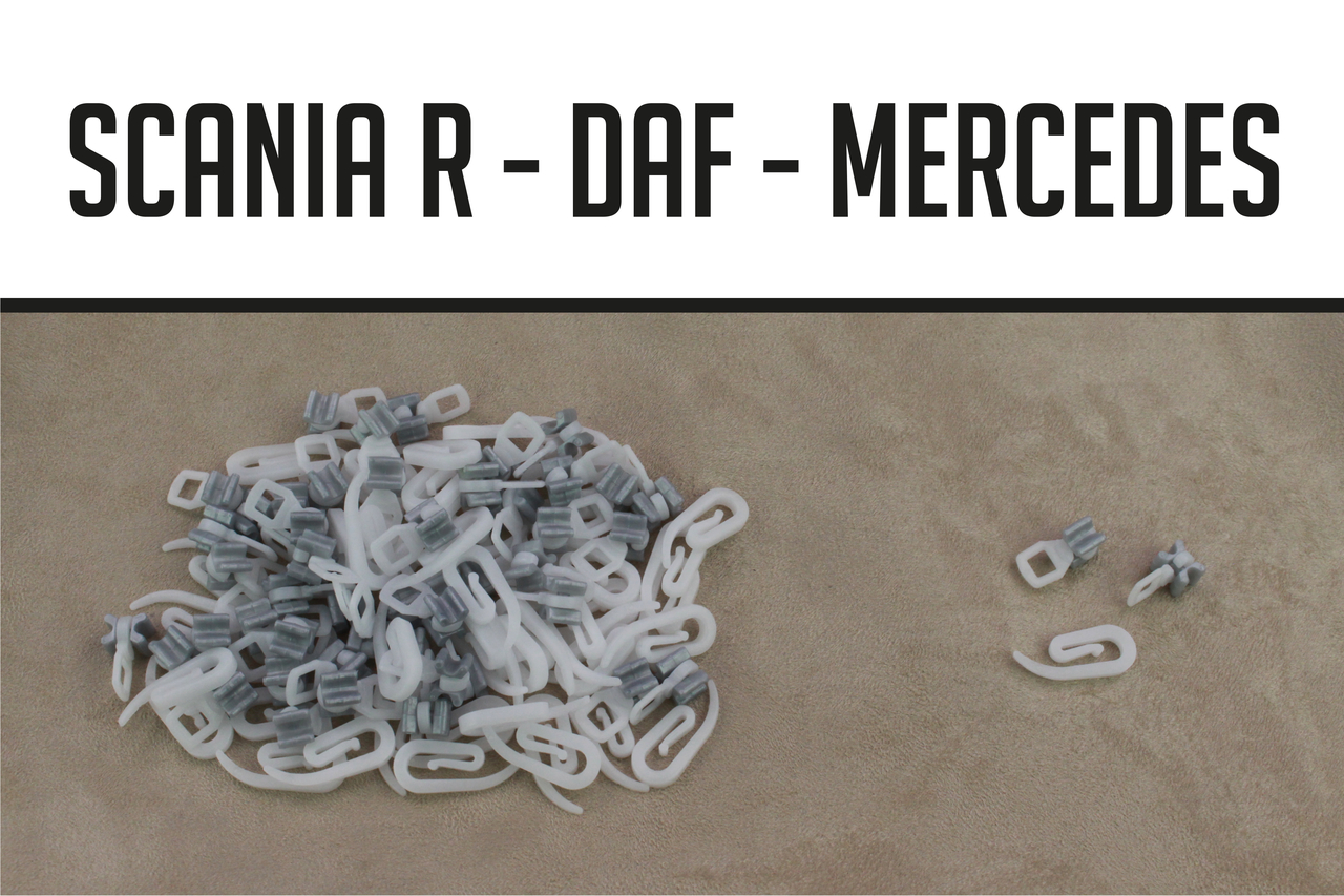 CROCHETS ET GLISSIÈRES SCANIA R/DAF/MB