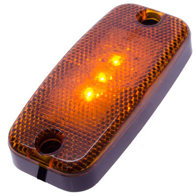 LAMPE LATÉRALE 3 LED - ORANGE 9 ~ 36V