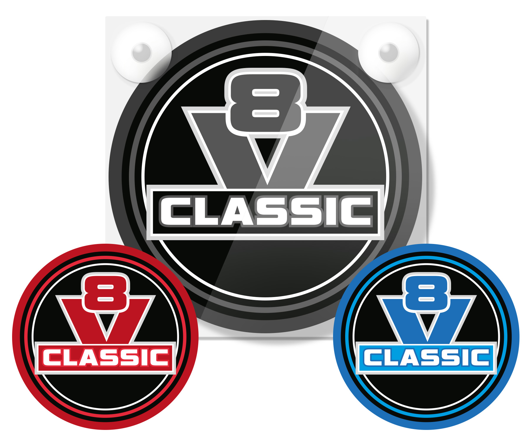 V8 CLASSIC - LIGHTBOX DELUXE - PLAQUE AVANT LÂCHE