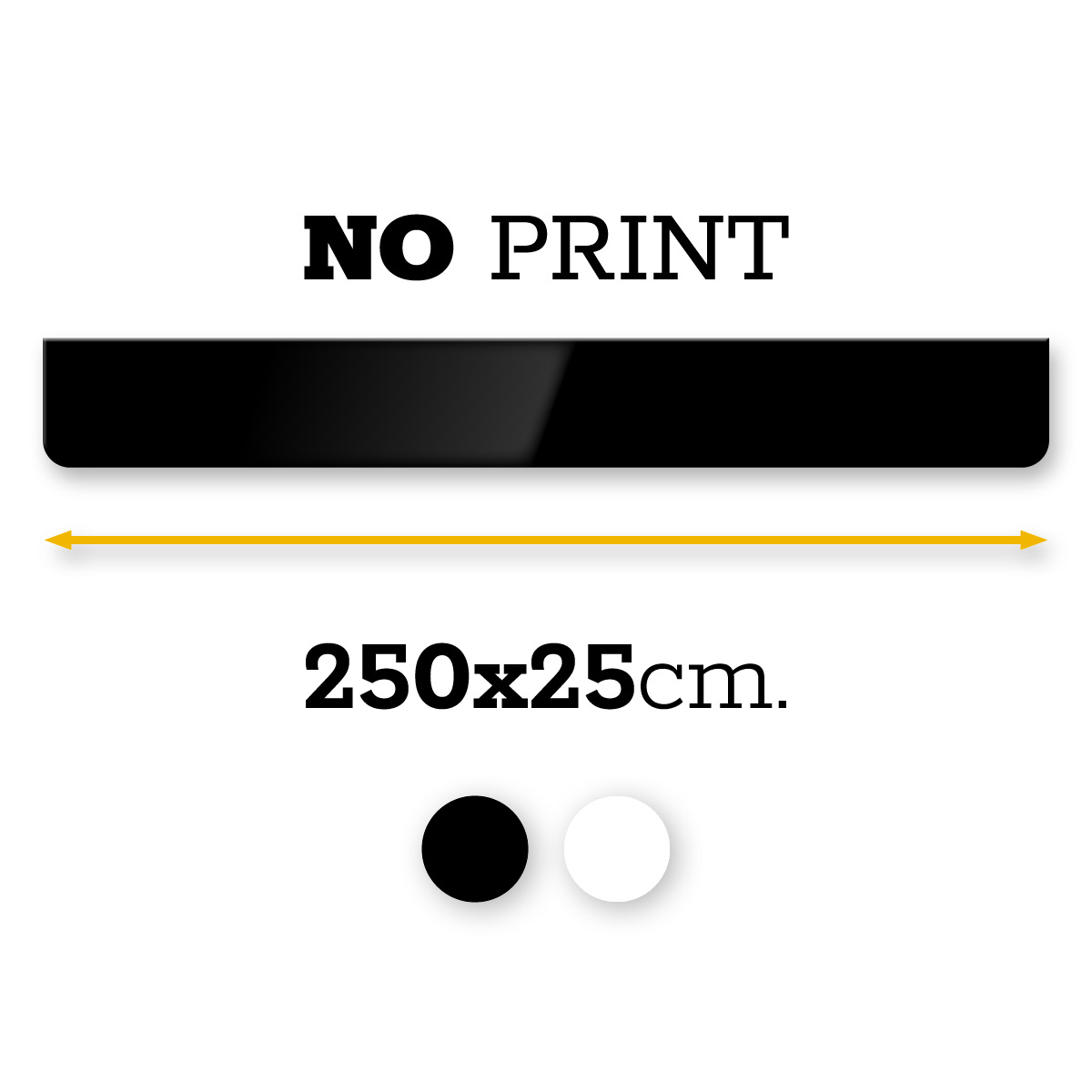 BAVETTE SANS PRINT - 250X25CM