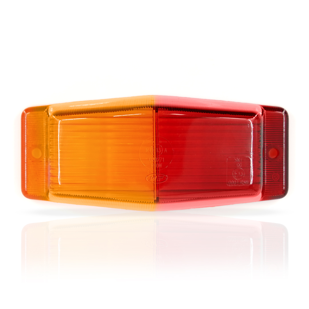 VERRE - ORANGE / ROUGE  - MARQUEUR DOUBLE