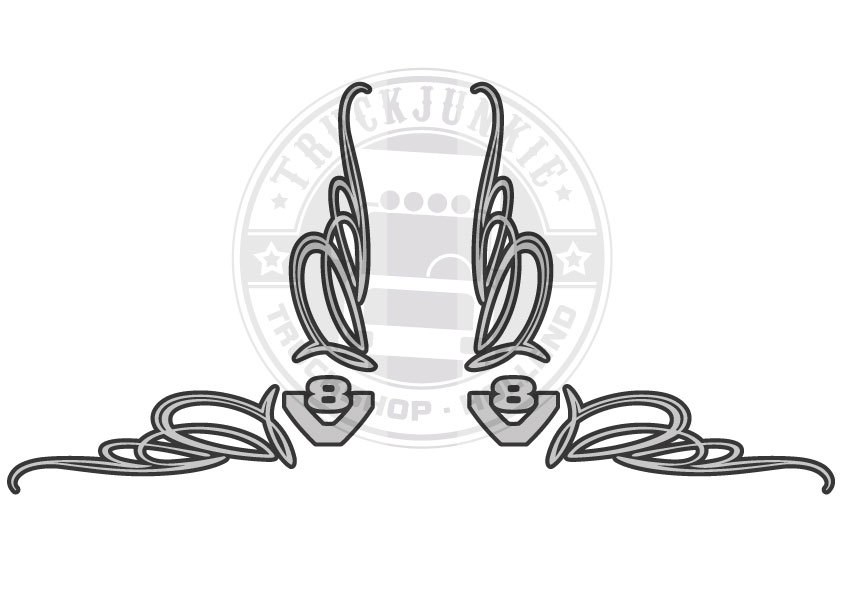 V8 - AUTOCOLLANT DE FENÊTRE - AU COIN - 2 COULEURS