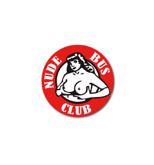 Ø 5cm NUDE BUS CLUB - AUTOCOLLANT