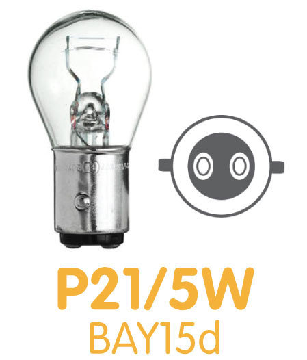 2x Ampoule LED BAY15D P21 5W COB Voiture Feux de Jour Phare de
