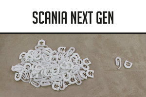Crochets de rideaux Scania R&S Nextgen