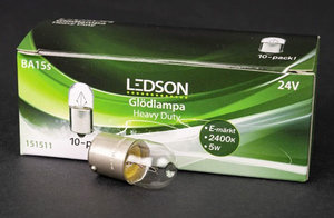 LEDSON - AMPOULE BA15s - 24V HEAVY DUTY - 10-PACK