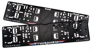 TRUCKJUNKIE TRUCKSHOP HOLLAND - FLAGS - SUPPORT DE PLAQUE DIMMATRICULATION
