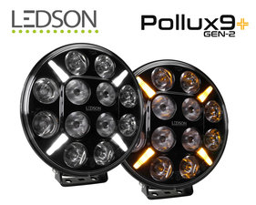 LEDSON Pollux9+ Gen2 - LED LONGUE PORTÉE AVEC FEU DE POSITION BLANC ET ORANGE - 120W