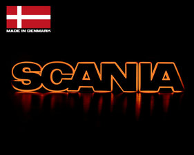 AMBRE  - ASSIETTE LUMINEUSE - LOGO SCANIA GRILL ÉCLAIRÉ