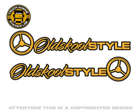 OLDSKOOL STYLE - 2-COLORES STICKER