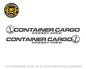 CONTAINER CARGO COWBOY - AUTOCOLLANT