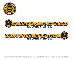 CONTAINER CARGO COWBOY - 2-COLORES AUTOCOLLANT
