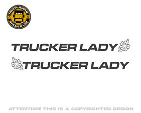 TRUCKER LADY - AUTOCOLLANT
