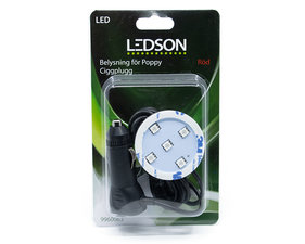 LEDSON - POPPY LED LIGHT- ROUGE - BOUCHON CIGARE -10-40V