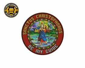 ST.CHRISTOPHER - BE MY GUIDE - FULL PRINT AUTOCOLLANT