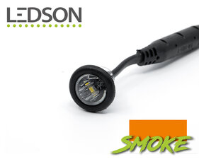 ENCASTRÉ ROND Ø 28MM - VERRE SMOKE / ORANGE