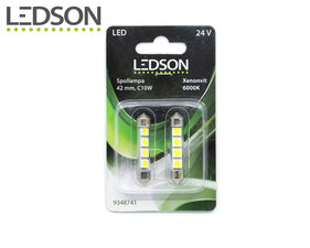 Ledson ampoule LED T10 W5W rouge 12v