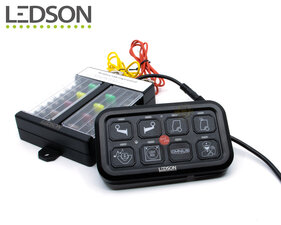 LEDSON COMMANDER GEN2 - PANNEAU DE COMMUTATION RELAIS - 8 SORTIES - BLUETOOTH / APP CONTROL / RGB