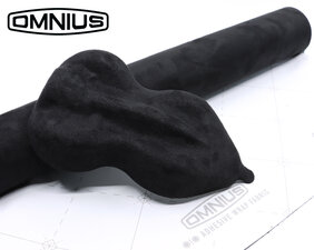 OMNIUS  - ADHESIVE WRAP FABRIC - ALCANTARA - NOIR
