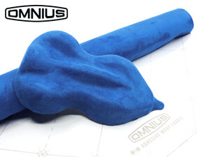 OMNIUS  - ADHESIVE WRAP FABRIC - ALCANTARA - BLEU