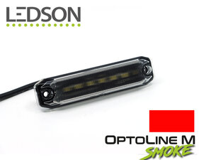 LEDSON - OPTOLINE M - FEU DE POSITION/MARCHE LATÉRALE - *FUMÉE* - ROUGE