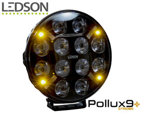 LEDSON - Pollux9+ STROBE - LED LONGUE PORTÉE AVEC FLASH -  FEU DE POSITION BLANC/ORANGE - 120W
