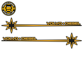 VOLVO-DIESEL - STAR - 2-COLORES AUTOCOLLANT