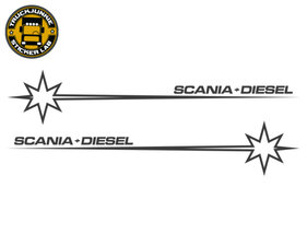 SCANIA DIESEL - STAR - AUTOCOLLANT