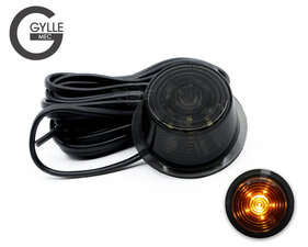 GYLLE - BLACK LINE - LED BROADSIDE LAMP - ORANGE | SMOKE