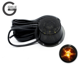 GYLLE - BLACK LINE - MARQUEUR LATÉRALE LED - ORANGE | VERRE FUMÉ