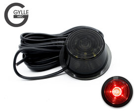 GYLLE - BLACK LINE - LED BROADSIDE LAMP - ROUGE | SMOKE